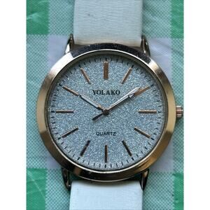 Yolako Rose Gold Tone Sparkly Dial Women’s Quartz Watch